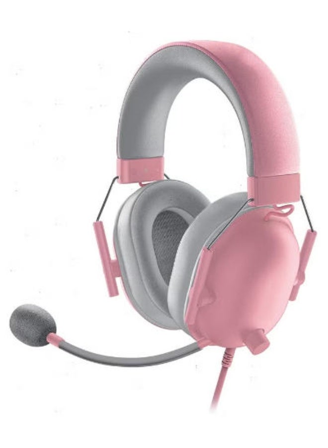 Gaming Headset, 7.1 Surround Sound Capable, TriForce 50mm Drivers, 3.5mm Jack, Breathable Memory Foam Cushion, For PC, PS4, Nintendo Switch, Quartz Pink - Image 1