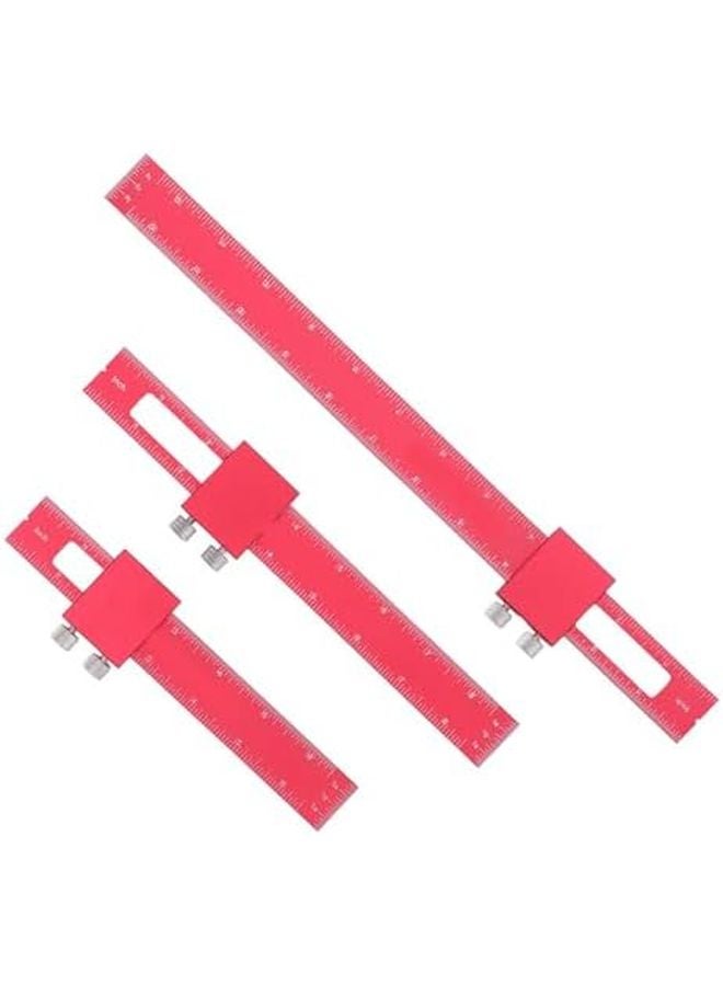 T Type Scribing Ruler 6 8 12 Inch Aluminum Alloy Woodworking Ruler with Slide Stop - Image 4