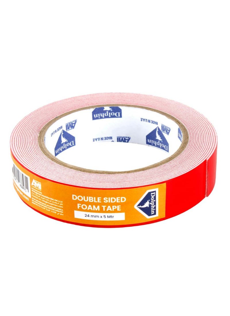 Dolphin Double Sided Foam Tape 2.4 X 500cm