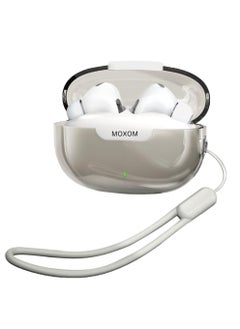 Moxom MX-TW72 Space Capsule Transparent TWS Wireless Earbuds with Extra Bass – High-Quality Sound and Sleek Design