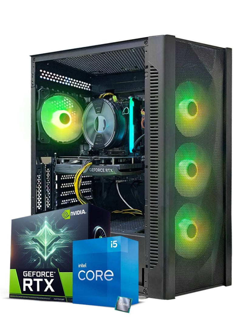 Truenort Gaming PC, Intel Core i5-13400F, RTX 4060, 16GB RAM, 1TB SSD, Air Cooler 120 mm,650W PSU,Window 11 Pro, Black Case  - Image 1