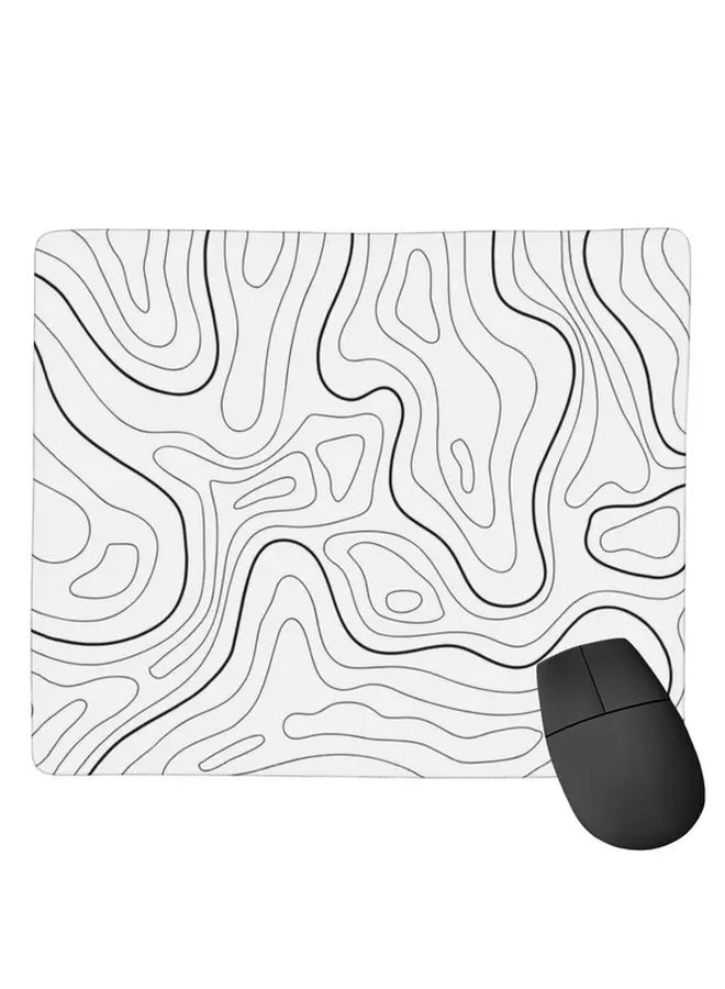Black PU Leather Mouse Pad 7x9 Inch Anti Scratch Smooth Surface Non Slip Desk Mat - Image 1