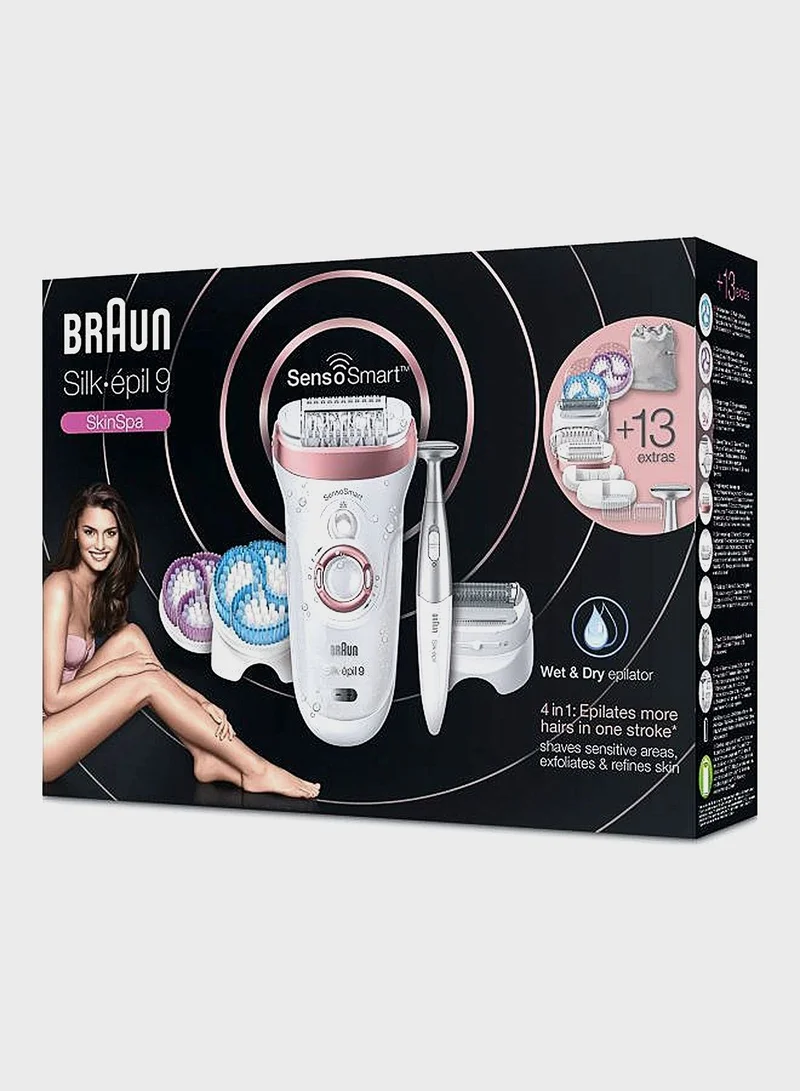 براون Silk-Epil 9 Ses 9980 Skinspa Sensosmart Epilator M