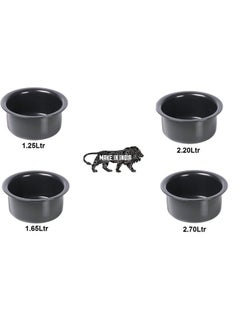 Kumaka Siddhi 3mm Thick Hard Anodized Top Set of 4 Pc with (No. 11 to 14) Capacity 1.24ltr to 2.70ltr - pzsku/Z39475840A22130A19BA4Z/45/_/1740119014/e49a78d8-2013-4524-b8e0-75c96bbdd812