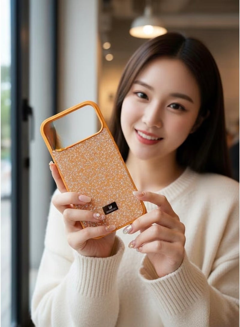 SWAROVSKI iPhone Swarovski Crystal Fabric Case Orange