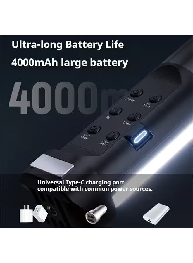 NEEWER SL50 RGB Fill Light Handheld Video Light Photography Lamp Portable Magnetic Light Stick For Selfie Live Photography Vlog Black - Image 2