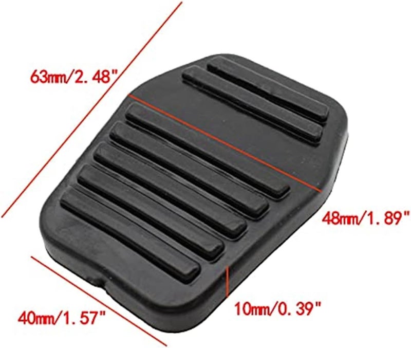 Wivplex Brake Clutch Pedal Pad Rubber Cover - Image 3
