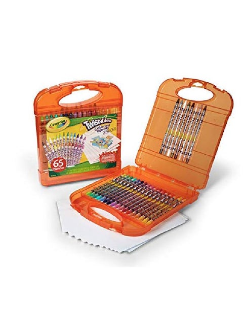 Twistables Colored Pencils Kit 25 Twistables Colored Pencils And 40 Sheets Of Paper