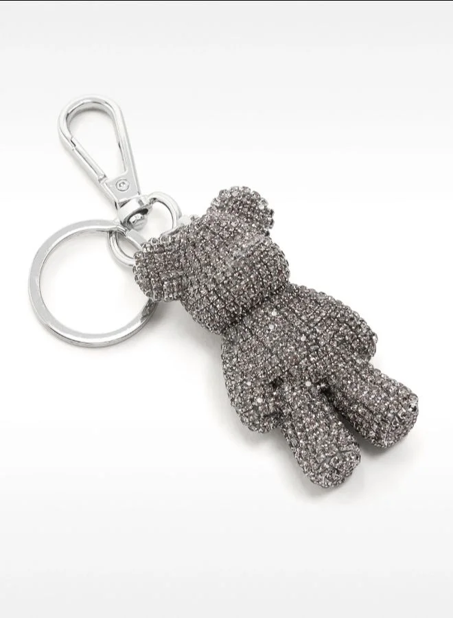 PARFOIS Bear Key Ring With Crystals