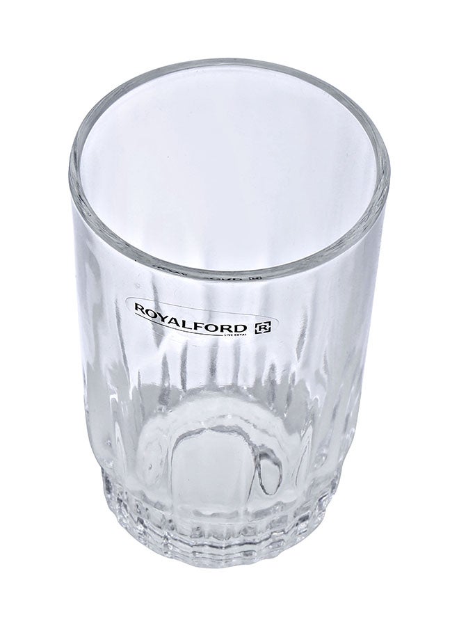 Royalford 6-Piece Glass Tumbler Set Transparent - Image 3