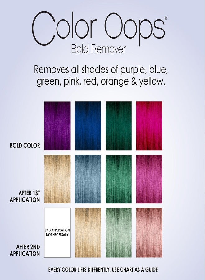 Color Oops Bold Remover, 2 Applications, Hair Dye Remover Safely Removes Direct Dyes and Semi Permanent Hair Color, Recolor The Same Day, Vegan & Cruelty Free - Image 4