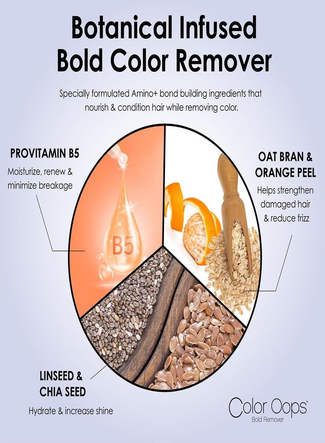 Color Oops Bold Remover, 2 Applications, Hair Dye Remover Safely Removes Direct Dyes and Semi Permanent Hair Color, Recolor The Same Day, Vegan & Cruelty Free - Image 5