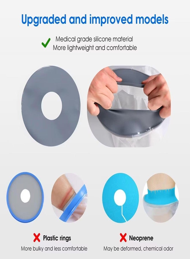 COMFYTHERA Waterproof Knee Cast Cover for Shower Knee Wound Protector Bath Adult Watertight Cast Bag Showering for Knee Replacement Surgery Reusable - Image 5