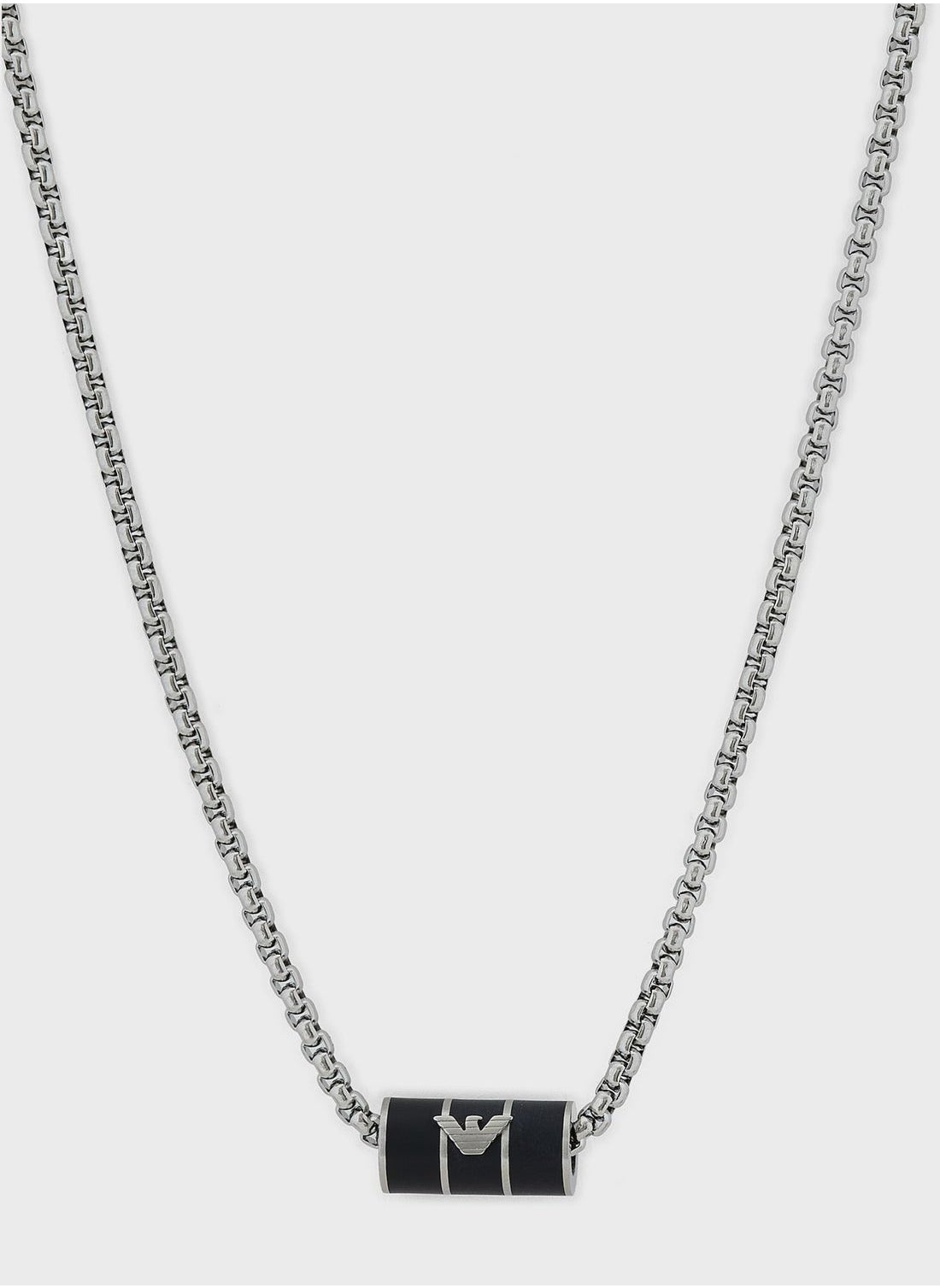 Buy Emporio Armani Silver Egs2919040 Essential Necklace for Men in