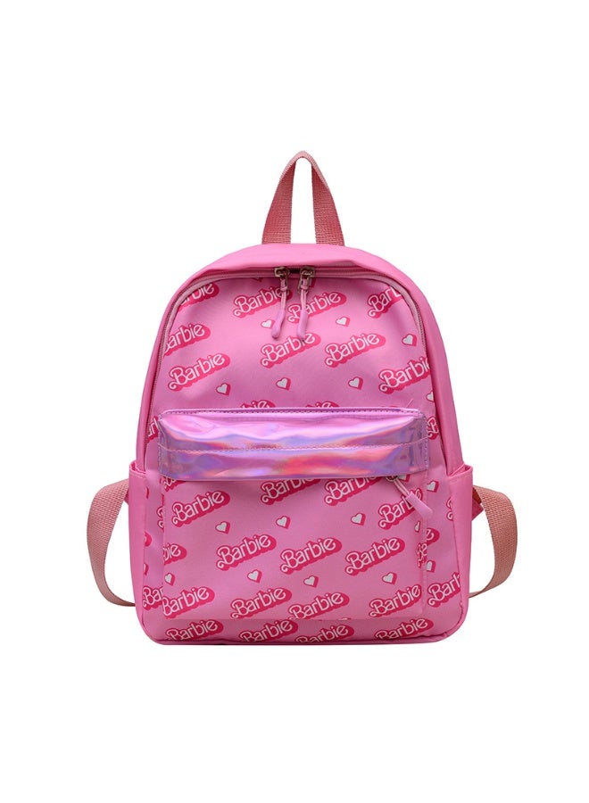 Barbie Princess Pink Children's Backpack Kindergarten Schoolbag Girl Cartoon Cute Baby Backpack Lightweight Travel Student Backpack