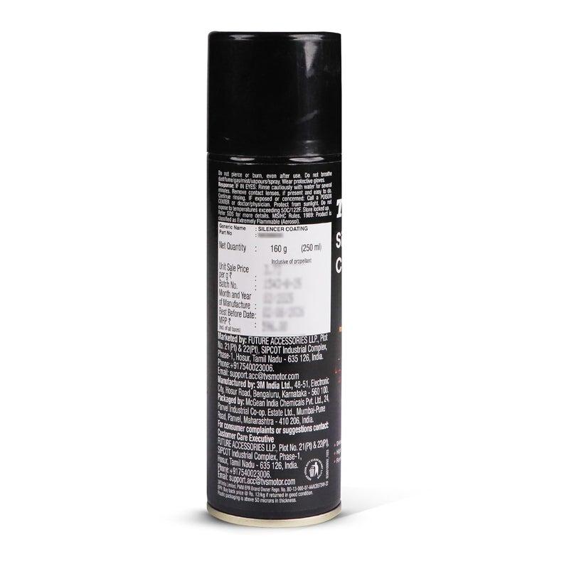 TVS Silencer Coating Spray for Bike, Prevent Rust and Leak, Diesel wash Resistance (160g) - Image 2