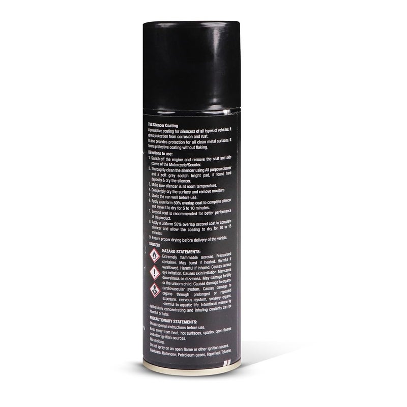 TVS Silencer Coating Spray for Bike, Prevent Rust and Leak, Diesel wash Resistance (160g) - Image 3
