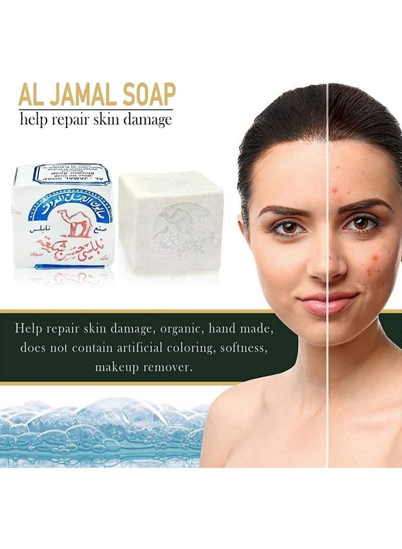 Globalests Nablus Olive Oil Soap Bar Al Jamal From The Holy Land 780 g (6 Bars) - Image 4