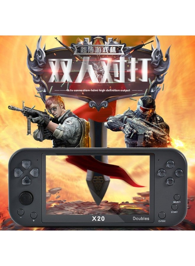 Psp X20 Game Console Retro Small Double Handle HD Output Handheld Game Console-Product Color:Green-Model:x20