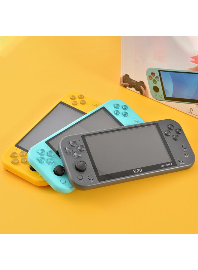 Psp X20 Game Console Retro Small Double Handle HD Output Handheld Game Console-Product Color:Green-Model:x20