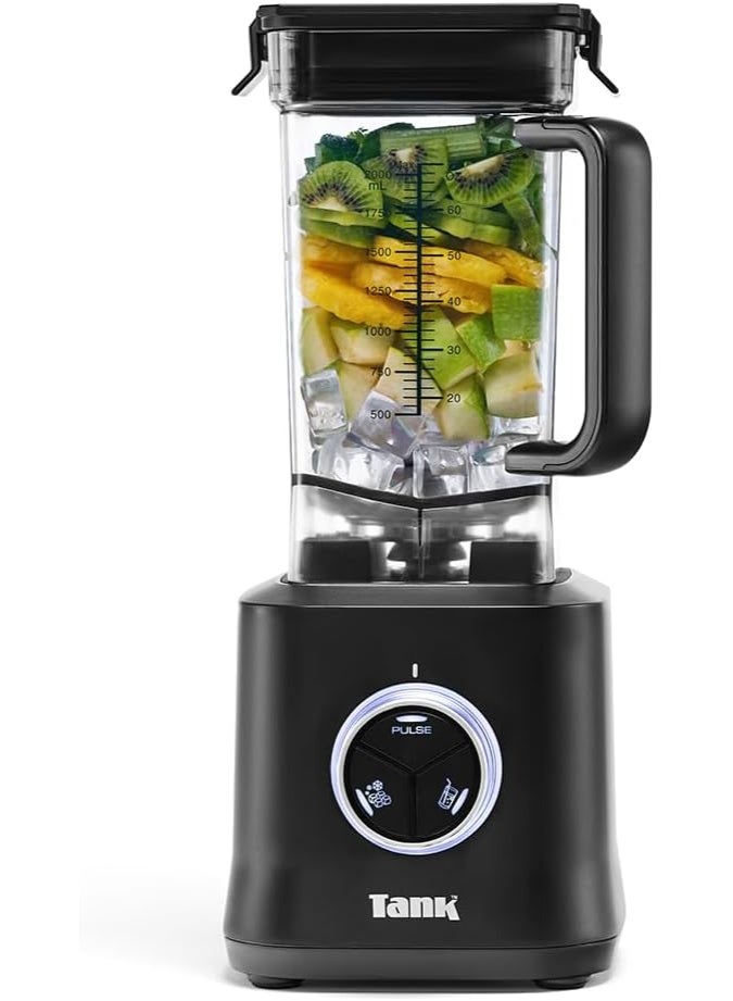 TANK Power Countertop Blender, 2 Liter, 2000 Watt, Black - YB-P22 - Image 1