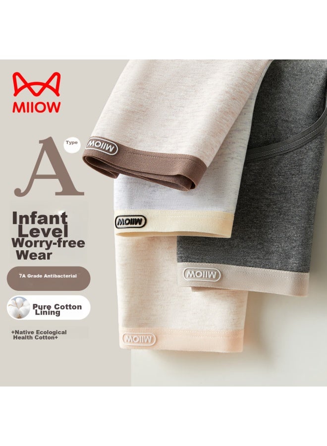 MIIOW Maoren [category A Baby Cotton] Pure Cotton Triangle Cotton Pants, Antibacterial Breathable, Seamless Large Size Comfortable Women's Underwear  - Image 2