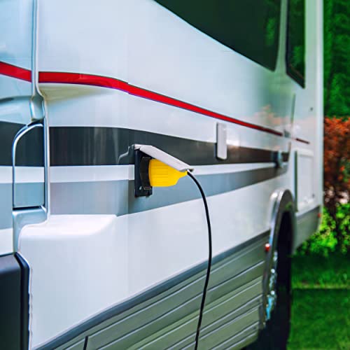 ABN 30 AMP RV Power Inlet with RV Receptacle Plug and Weather Resistant Twist Cover for Marine Boat RV Shed Electrical Extension - Image 4