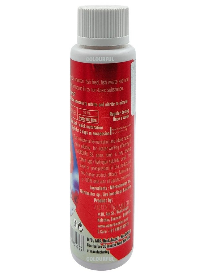 colourful Aquatic Remedies Micro Life S2 | for Quick Aquarium Maturation and Ammonia & Nitrite Removal | Water Conditioner | Suitable for Fresh Water & Salt Water, (Micro Life S2-200ml), Pack of 2 - Image 2