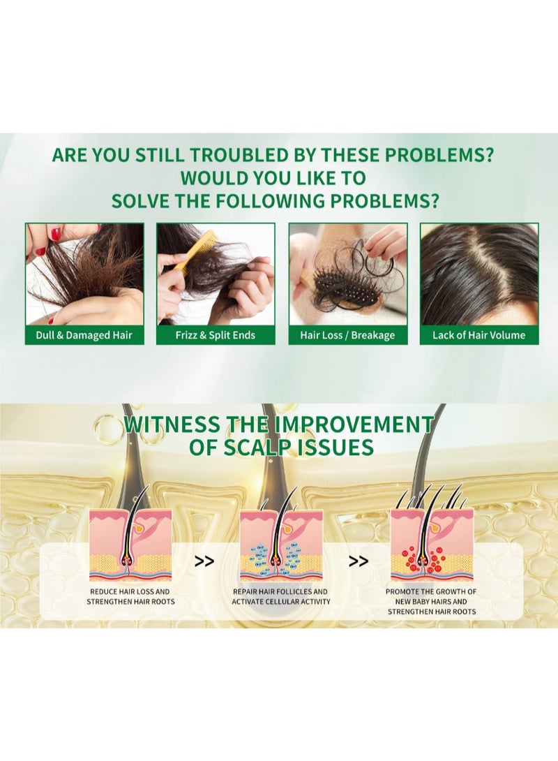 W3W Nourishing Scalp, Strengthening Hair Roots, Repairing Hair Serum. Focuses on scalp care, deeply nourishes hair roots, and strengthens hair. 30ml*2 bottles - Image 4