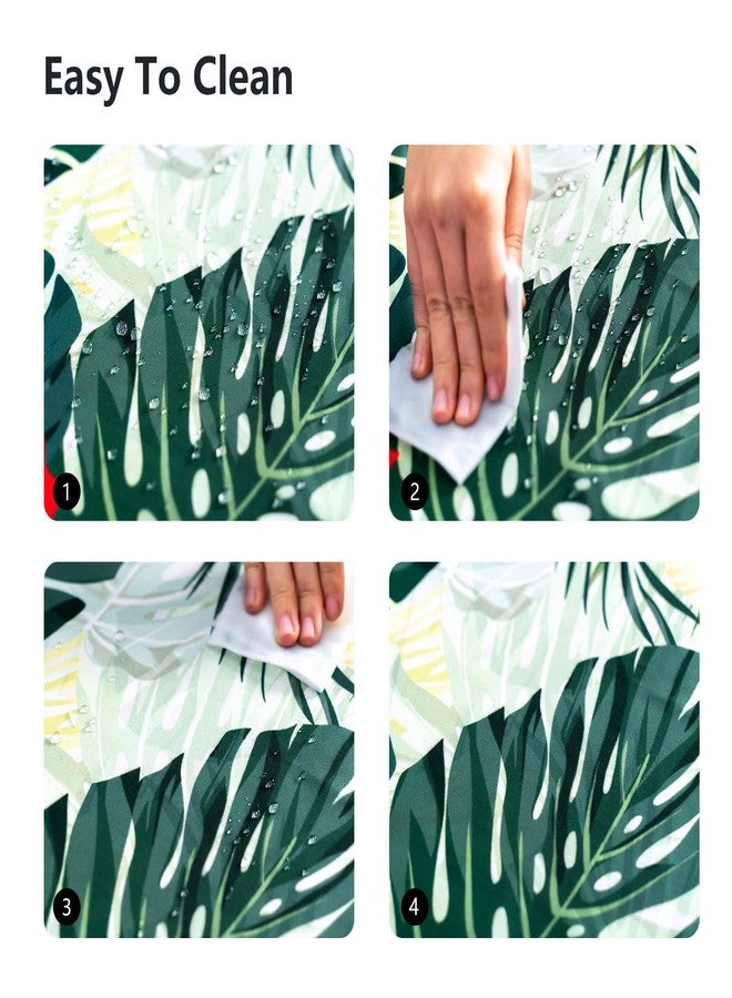 VVA Square Tablecloth 52"x52"-Stain Wrinkle Resistant Reusable Washable Polyester Hawaiian Aloha Pattern Table Cloth Tropical Plants Flowers Tablecloth- Squared Table Cover for Indoor Outdoor Events - Image 3