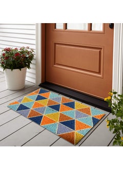 Status Contract Status PVC Printed PVC Heavy Quality Thick Mat for Outdoor Multicolor Doormat for Home/Office/Outdoor (D2)  - Image 1