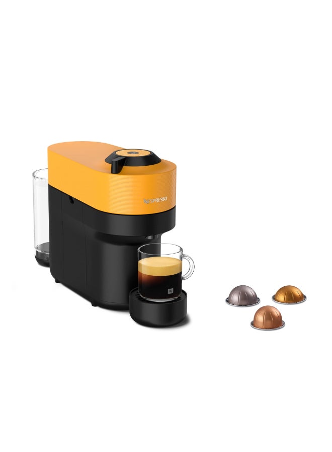 Nespresso Vertuo Pop GDV2 Capsule Coffee Machine, Brews 6 Cup Sizes for Black Coffee, 0.56 L 1500 W GDV2-GB-YE-NE Yellow - Image 1