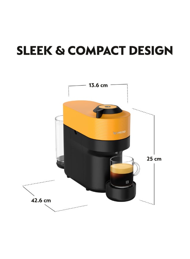 Nespresso Vertuo Pop GDV2 Capsule Coffee Machine, Brews 6 Cup Sizes for Black Coffee, 0.56 L 1500 W GDV2-GB-YE-NE Yellow - Image 5