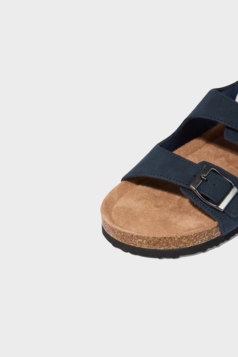 DeFacto Blue Boy Flat Sole Faux Leather Sandals Casual - Image 5