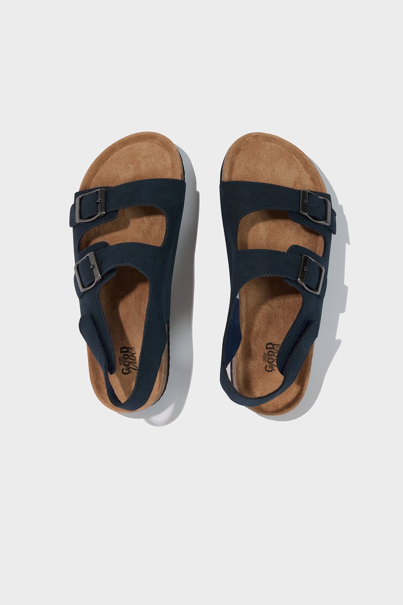 DeFacto Blue Boy Flat Sole Faux Leather Sandals Casual - Image 3