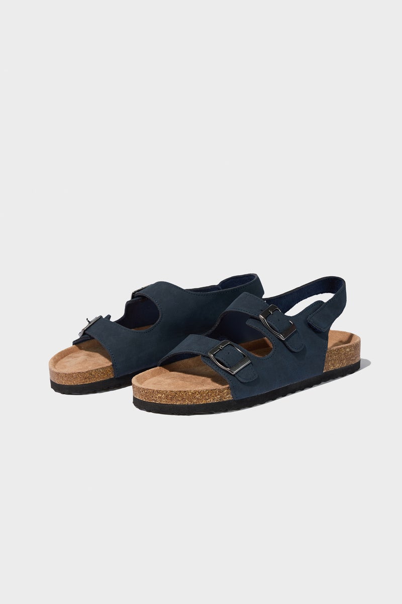 DeFacto Blue Boy Flat Sole Faux Leather Sandals Casual - Image 1