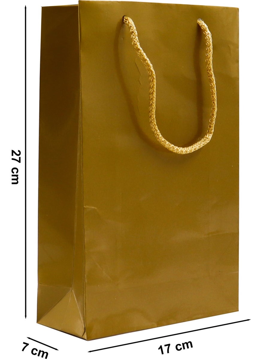 Repro Design Gold Premium Cardboard Bag 17 x 27 x 7 cm 2 Gift Bags  - Image 2