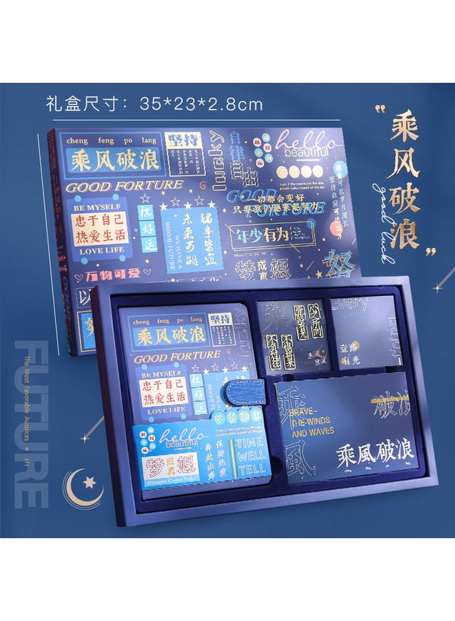 Bluejw High Color Value Notebook Gift Box Suit Hand Book Full Color Page Can Be Made Ins Wind Hand Account Stationery Gift Bag - Image 1