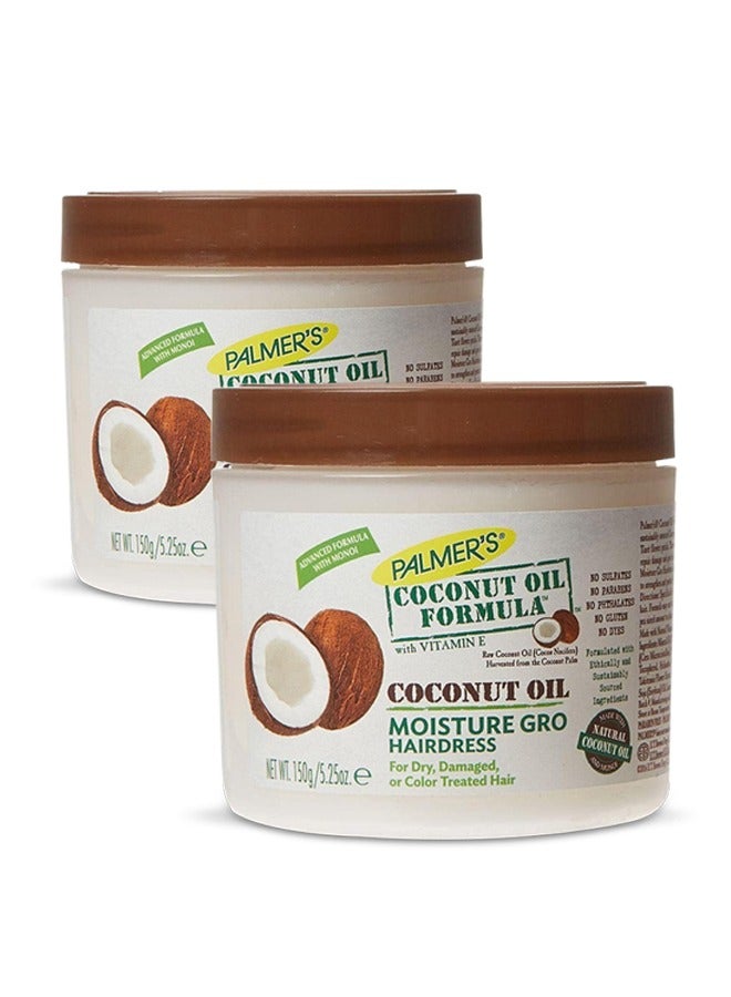 PALMER'S Coconut Hair Formula Moisture Gro Hairdress 150g Pack of 2 - Image 1