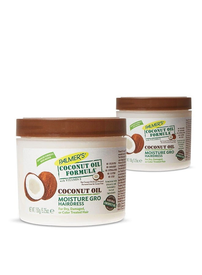 PALMER'S Coconut Hair Formula Moisture Gro Hairdress 150g Pack of 2 - Image 2
