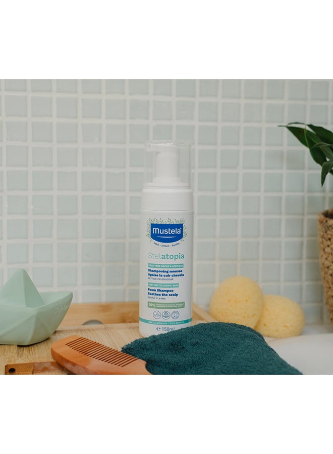 Mustela Stelatopia Baby Foam Shampoo, 150ml - Image 2