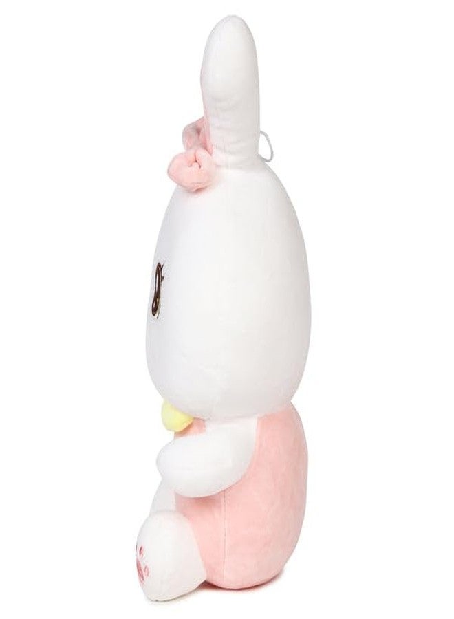 Softdreams Soft Plush Toy for Kids - Cute Stuffed Toy - Soft Cuddly Toy for Baby Boys & Girls, Return Gift -Bow Bunny White Pink 35cm - Image 4