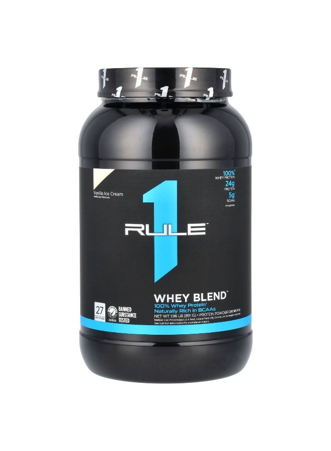 Rule One Proteins بروتينات رول وان، مزيج واي، مسحوق مشروب بروتين، آيس كريم فانيليا، 1.96 رطل (891 جرام) - Image 1