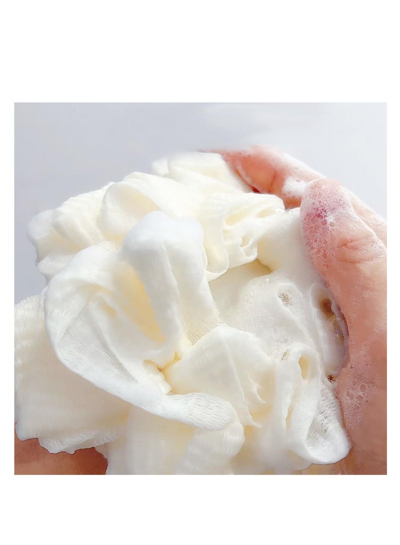 ECVV ECVV Bath Shower Sponge Loofah Puff Body Scrubber Wash Exfoliator Brush for Kid Adult Unique Gift Ice Cream Shape Bathing Cleaning Accessories  - Image 3