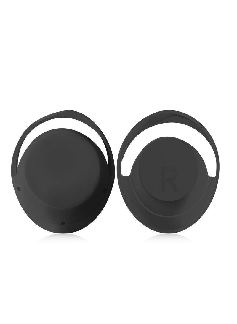 Silicone Earpads For Sony WH-1000XM4 Headphones Replacement Ear Cushions Cover (Black)  - Image 1
