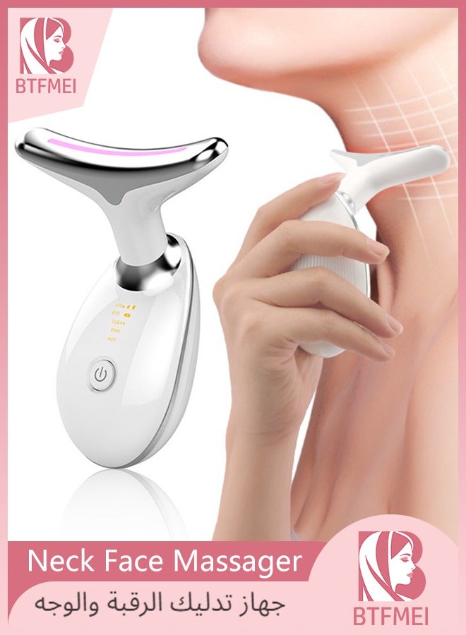 BTFMEI Neck Face Massager, Firming Wrinkle Removal Device, Double Chin Reducer Vibration Massager, Effective Face Appearance Wrinkles Removal for Skin Care, Improve,Firm,Tightening and Smooth - Image 1