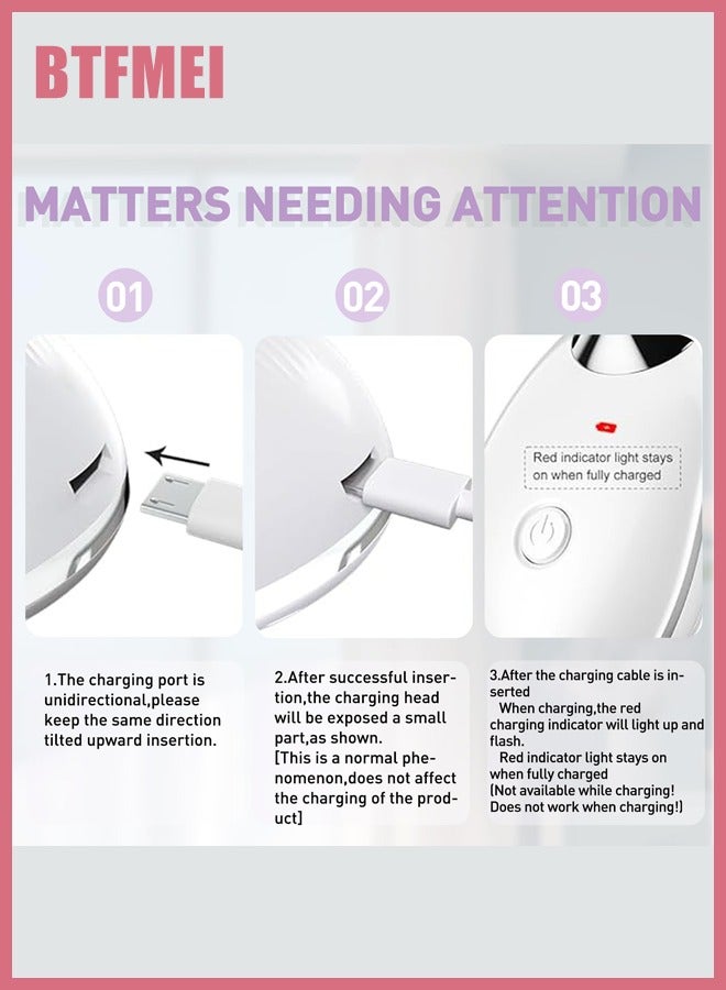 BTFMEI Neck Face Massager, Firming Wrinkle Removal Device, Double Chin Reducer Vibration Massager, Effective Face Appearance Wrinkles Removal for Skin Care, Improve,Firm,Tightening and Smooth - Image 5
