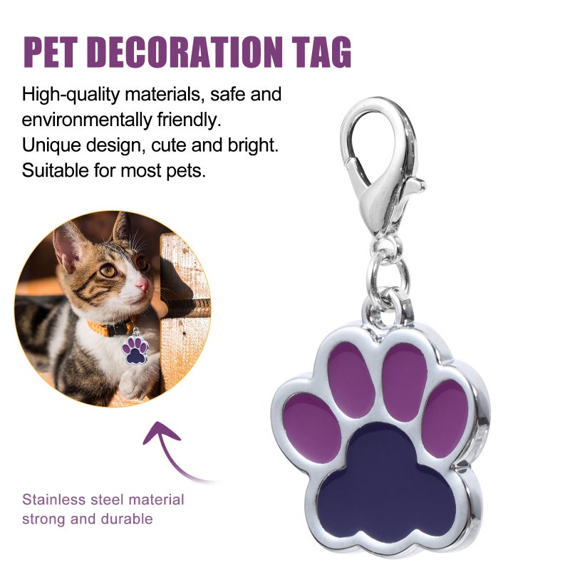 6pcs Zinc Alloy Dog Cat ID Pet Identity Cat Collar Accessory Pet Charms - Image 5