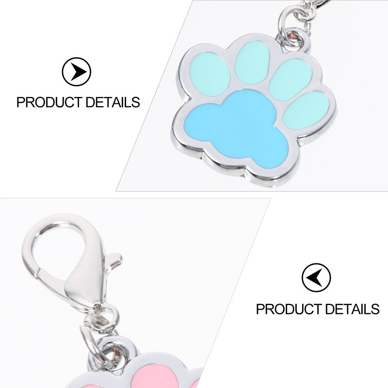 6pcs Zinc Alloy Dog Cat ID Pet Identity Cat Collar Accessory Pet Charms - Image 2