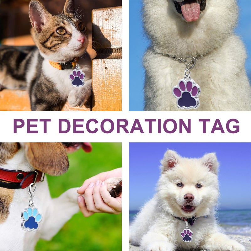 6pcs Zinc Alloy Dog Cat ID Pet Identity Cat Collar Accessory Pet Charms - Image 3